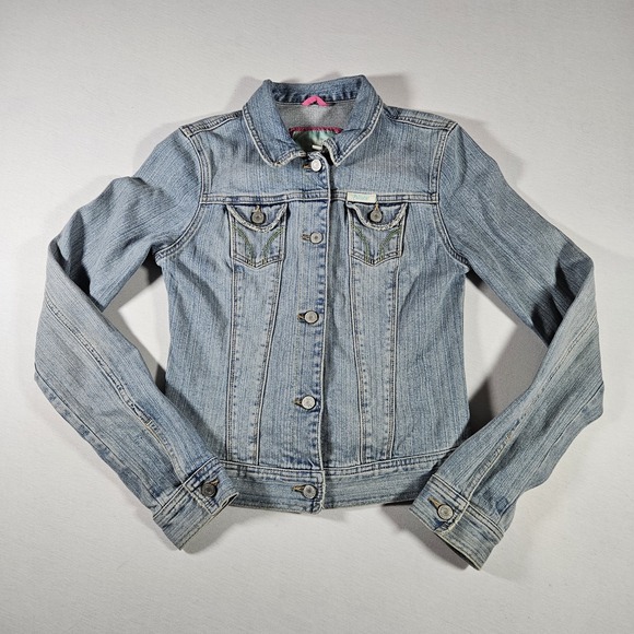 Hollister Jackets & Blazers - Vintage Hollister Co. Jacket Women's‎ Stretch Denim Y2K Trucker Jean Jacket